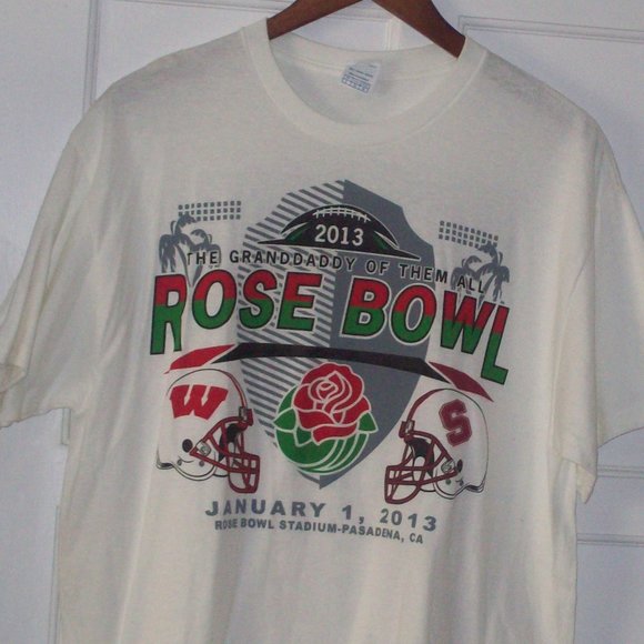 Delta Pro WEIGHT Other - MEN'S MEDIUM T-SHIRT THE ROSE BOWL 2013 WISCONSIN BADGERS VS STANFORD CARDINAL